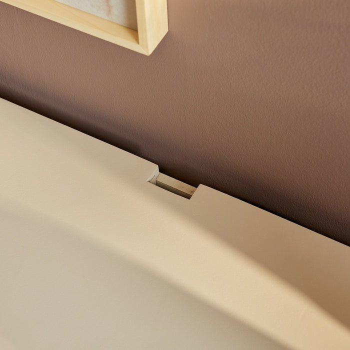 StarFurn - Zwevend Tv-meubel Zandkleur Hout - 120x35x30cm - Vision