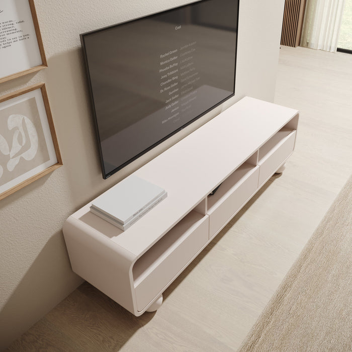 Meubella - Anobo - TV-Meubel - Beige - 160 cm