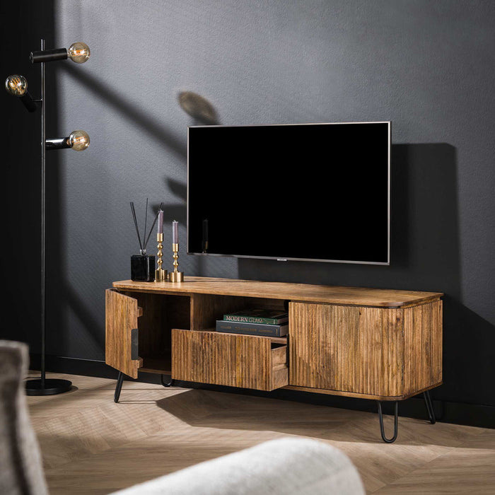 Giga Meubel - Tv-meubel Naturel Hout - 135x40x50cm - Wave