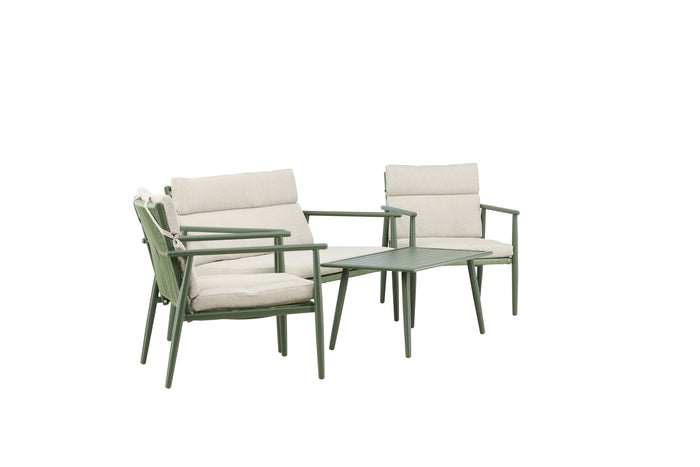 Fjôrd - Tuinset Groen Stof|Staal - 80x120x80cm - Mazzaro