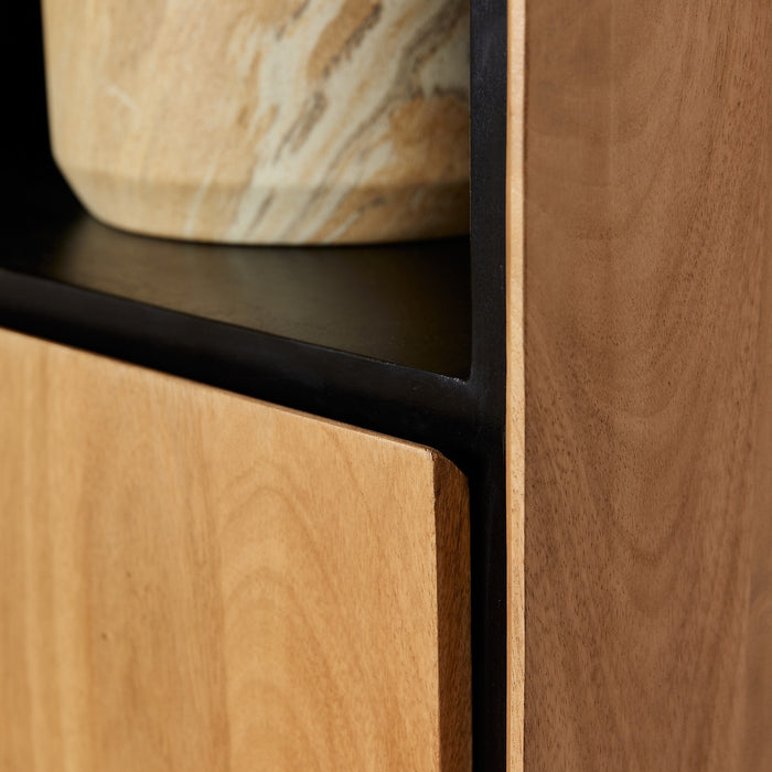 StarFurn - Boekenkast Naturel Hout - 60x45x220cm - RichWood