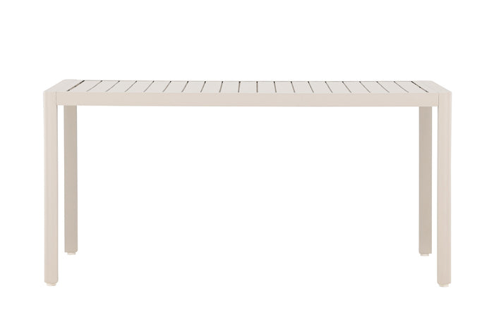 Fjôrd - Tuintafel Rechthoek - Beige Aluminium - 150x85x72cm - Giardini