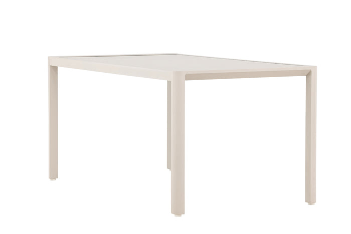 Fjôrd - Tuintafel Rechthoek - Beige Aluminium - 150x85x72cm - Giardini