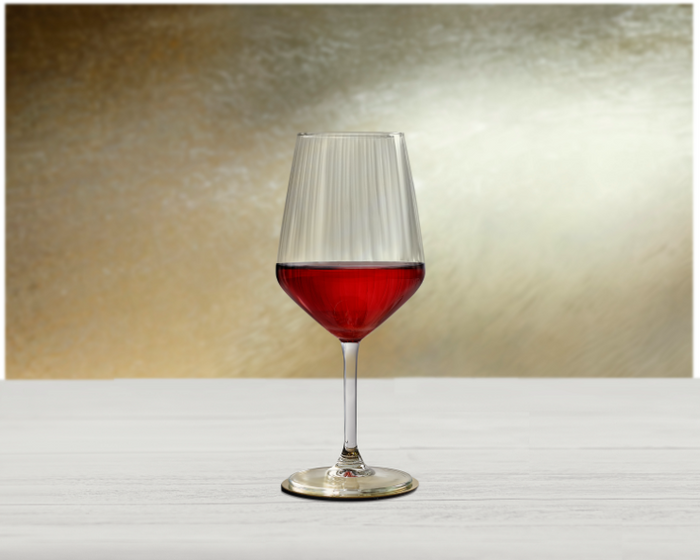 Royal Leerdam Carré Optics wijnglazen – 6 stuks – 52 cl – rode wijn