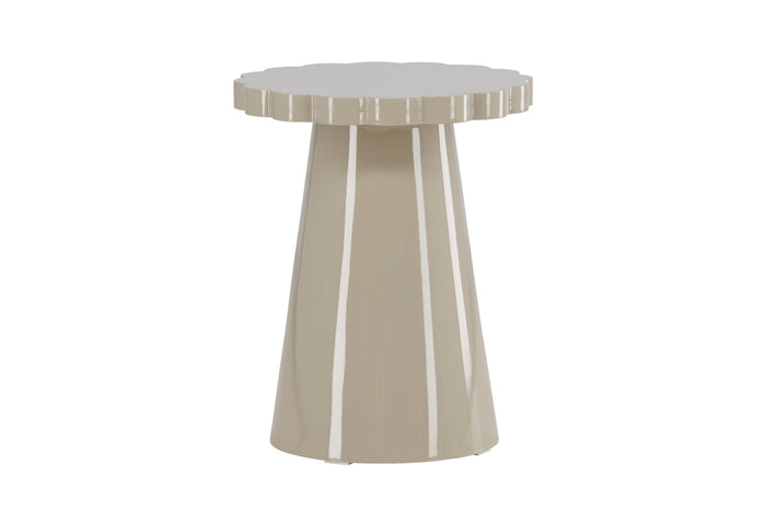 Fjôrd - Bijzettafel Rond - Beige - 45x45x55cm - Krull