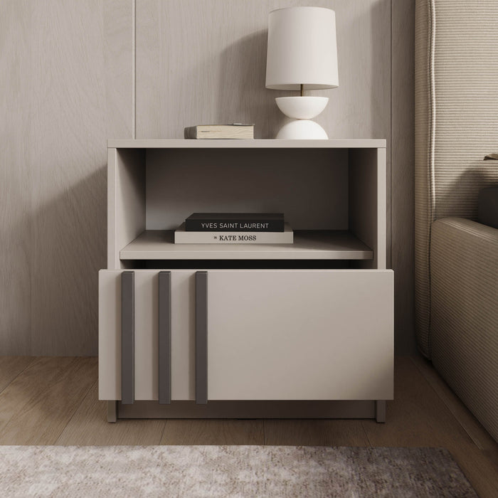 Meubella - Nachtkastje Nauru - Beige