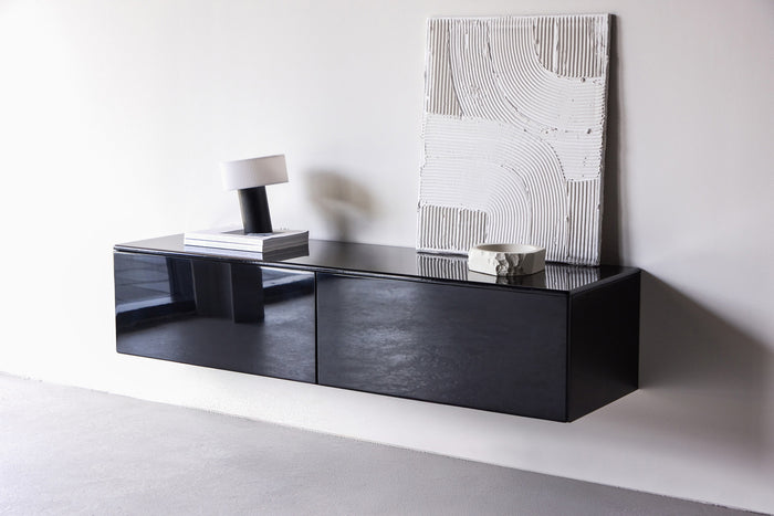 Fjôrd - Tv-meubel Zwart - 160x45x35cm - Fristad