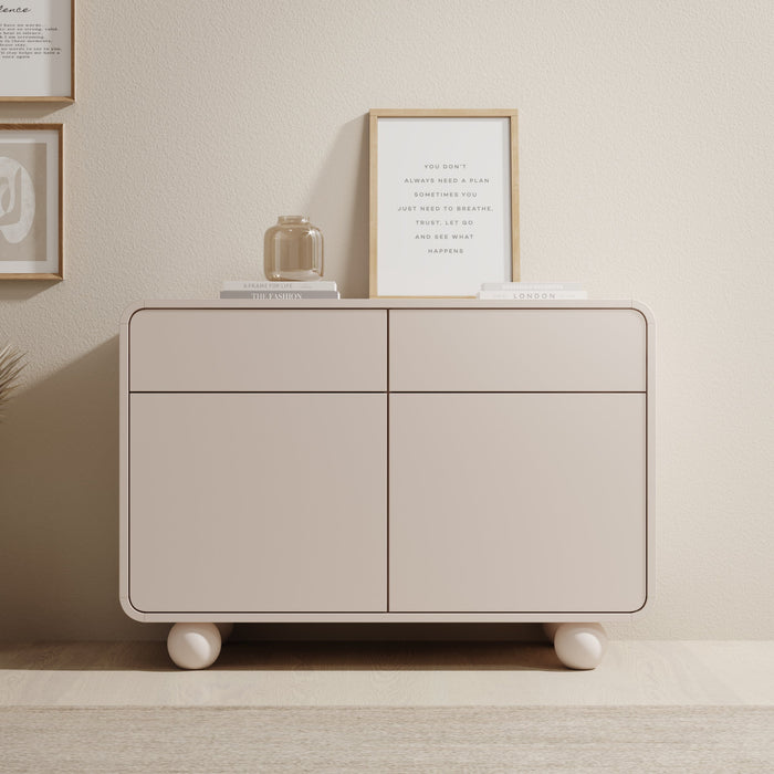 Meubella - Anobo - Dressoir - Beige - 108x39x75 cm