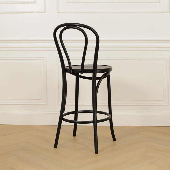 Fameg Vienna Thonet No. 18 houten barkruk black stained - 65 cm