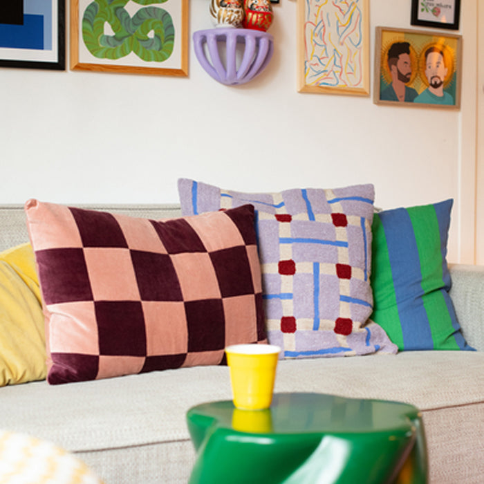 by fonQ Velto Sierkussen 40 x 60 cm - Aubergine