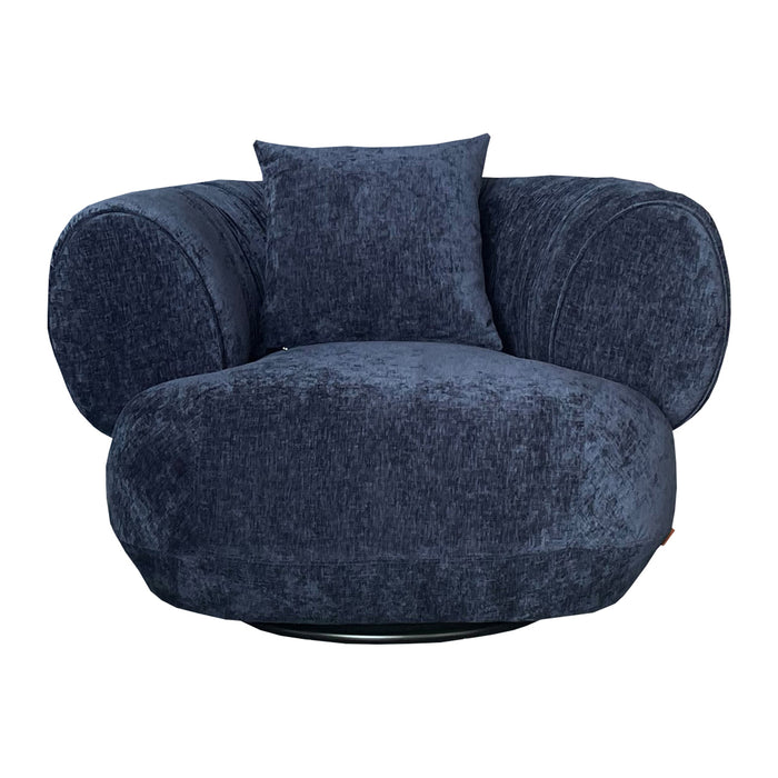 by fonQ Crown Fauteuil - Staalblauw / Structuur