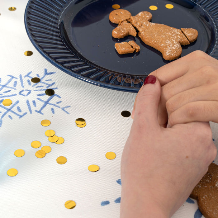 Snow crystal Tafelkleed Xmas, Veelkleurig, 100% polyester, de kwaliteit van 195 gr x m2