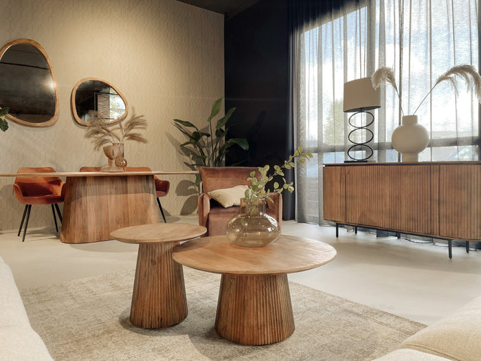 Livingfurn - Salontafel Salvator 80cm - Mangohout