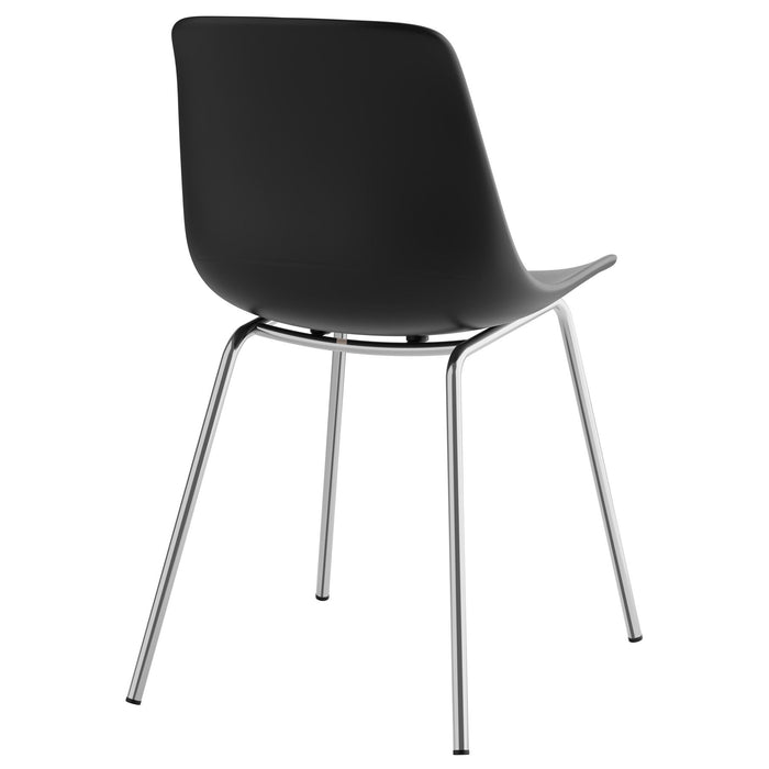 tectake® Kunststofstoelen Mave, ergonomisch, 120 kg - Set van 6