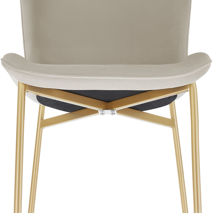 tectake® Gestoffeerde stoel Tessaper stuk