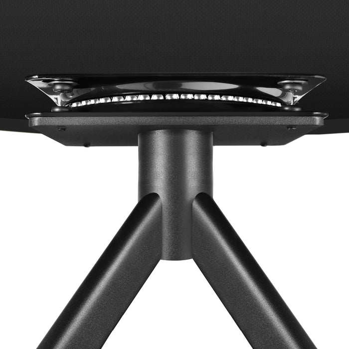 tectake® Lona fluwelen draaistoel met dikke vulling - Set van 4