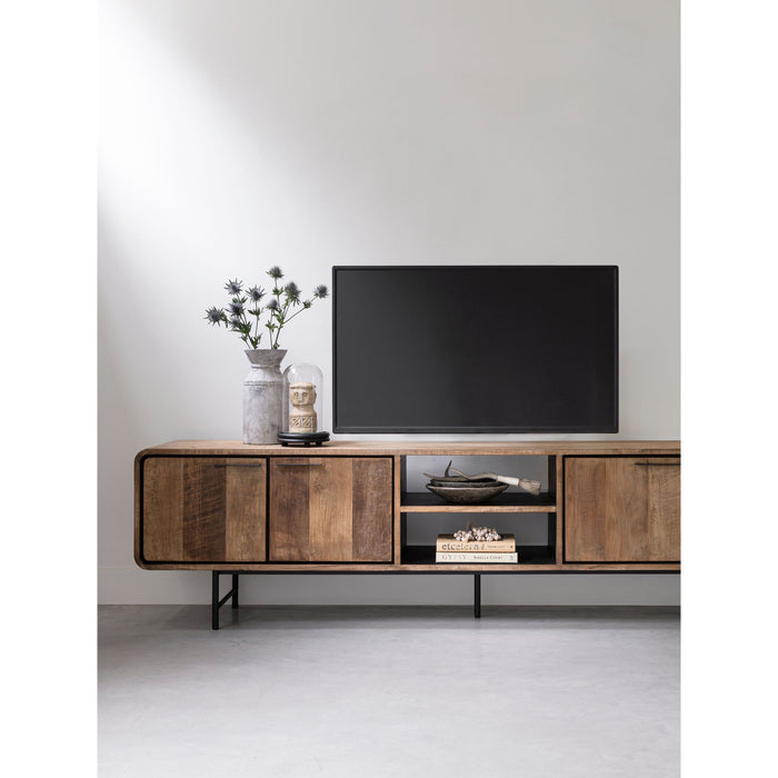 DTP Home TV stand Evo large, 4 doors, 2 open racks,60x225x40 cm, re...