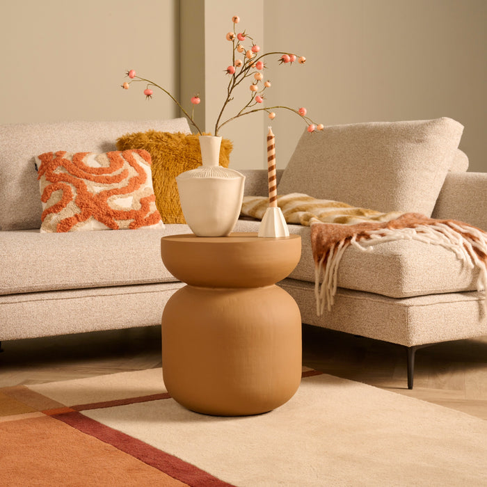 Bijzettafel Bregenz - Bruin - MDF - 40x50x40cm (BxHxD)