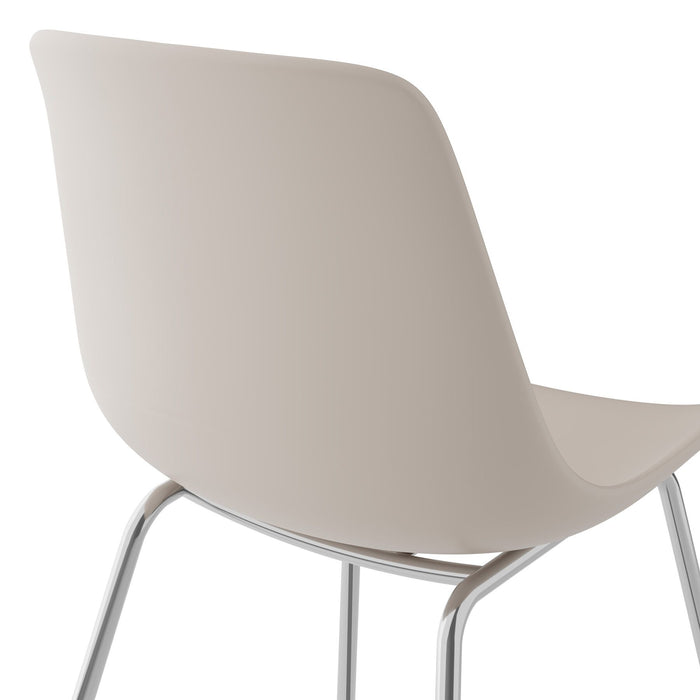 tectake® Kunststofstoelen Mave, ergonomisch, 120 kg - Set van 4