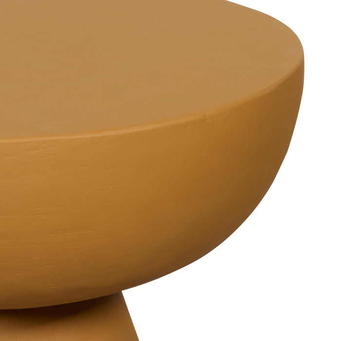 Bijzettafel Linz - Bruin|Cognac|Geel|Oker - MDF