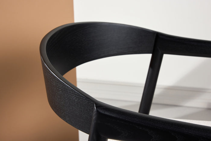 Fjôrd - Eetkamerstoel Zwart|Off White - Långön - Set van 2