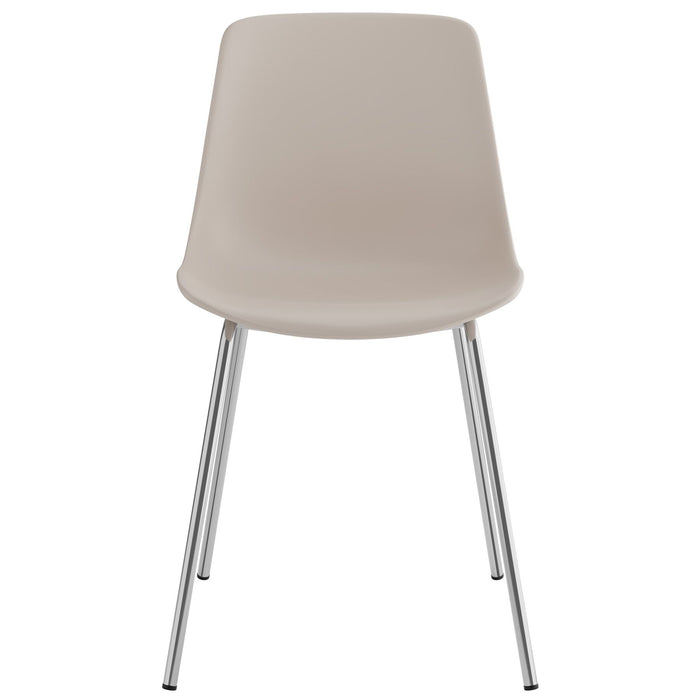 tectake® Kunststofstoelen Mave, ergonomisch, 120 kg - Set van 4