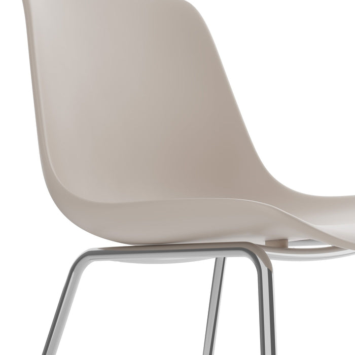 tectake® Kunststofstoelen Mave, ergonomisch, 120 kg - Set van 4