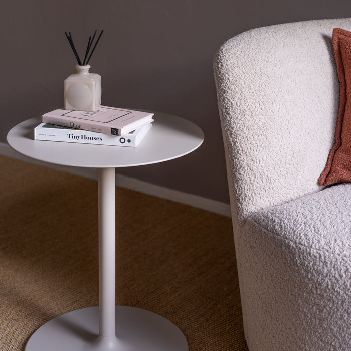 Spinder Design bijzettafel Lola - Soft Ivory - Ø 40