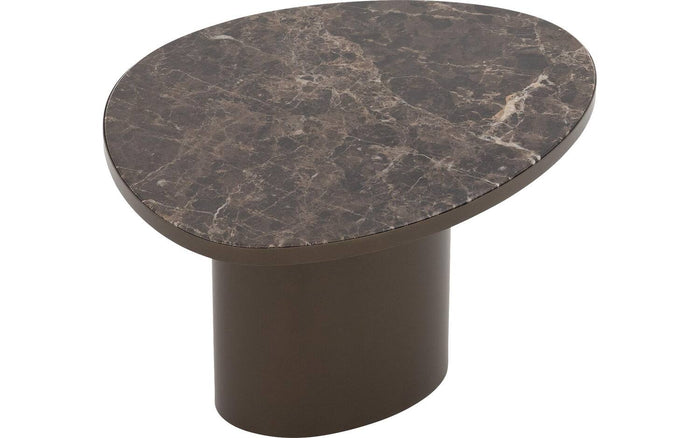 Goossens Salontafel Solea in Marmer bruin