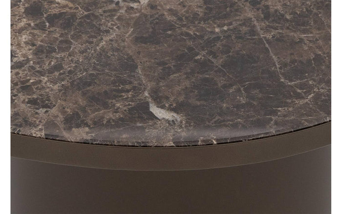 Goossens Salontafel Solea in Marmer bruin