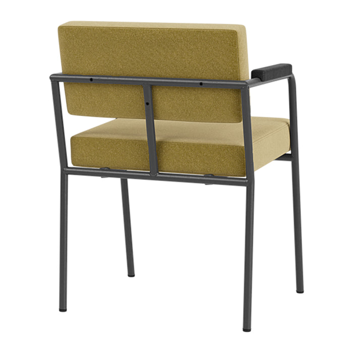 FÉST Monday Eetkamerstoel met Armleuning - Royal - Black / Pistache