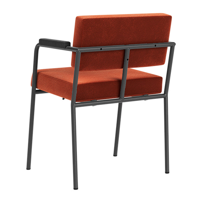 FÉST Monday Eetkamerstoel met Armleuning - Royal - Black / Saffron