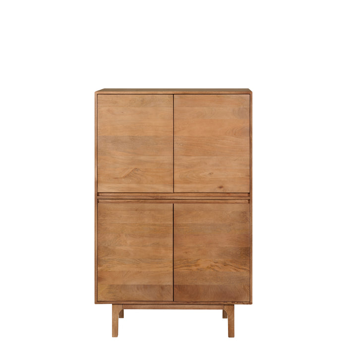 Wandkast Sines - Bruin|Hout - Mango - Mangohout