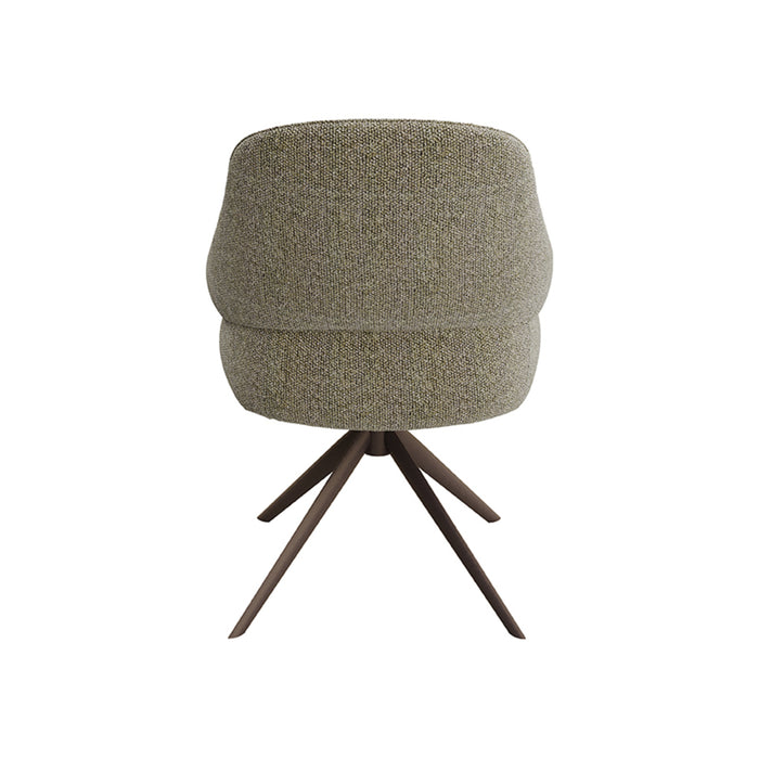 LABEL51 - Eetkamerstoel Bern - Mushroom Royal Boucle - Bronze Metal