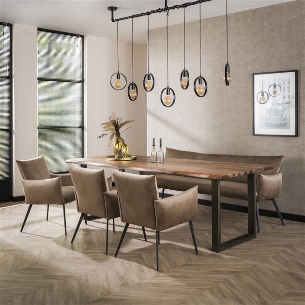 Hoyz Collection - Eetkamerfauteuil Lobby - Champagne Velours