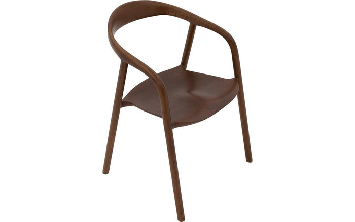 Goossens Eetkamerstoel Prins - Hout met armleuning