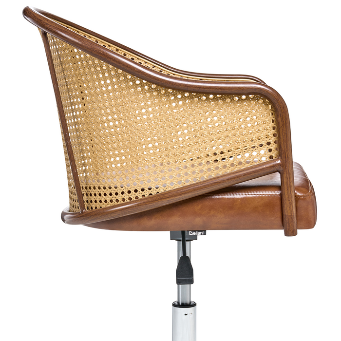 Beliani - REDDING - Bureaustoel - Bruin - Kunstleer