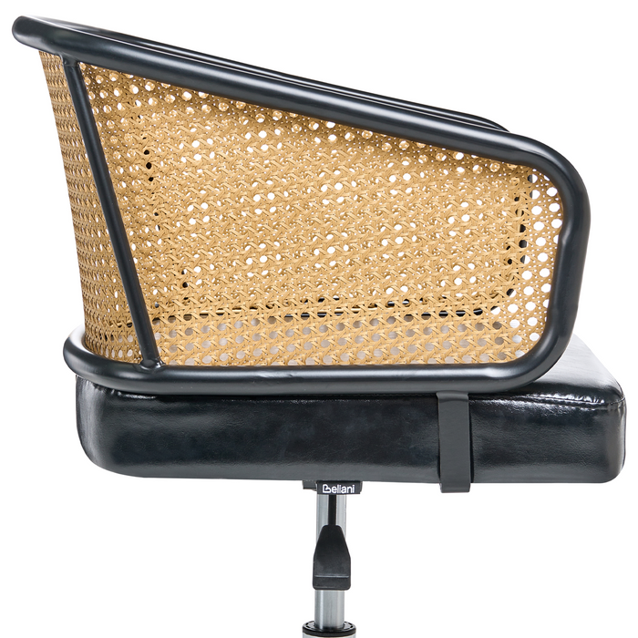 Beliani - TUCSON - Bureaustoel - Zwart - Kunstleer