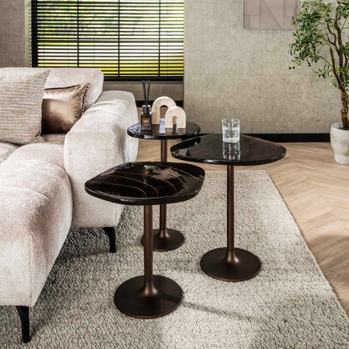 AnLi Style Bijzettafel L Eclipse Koper