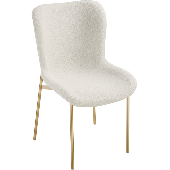 tectake® Gestoffeerde stoel Tessa - Set van 2