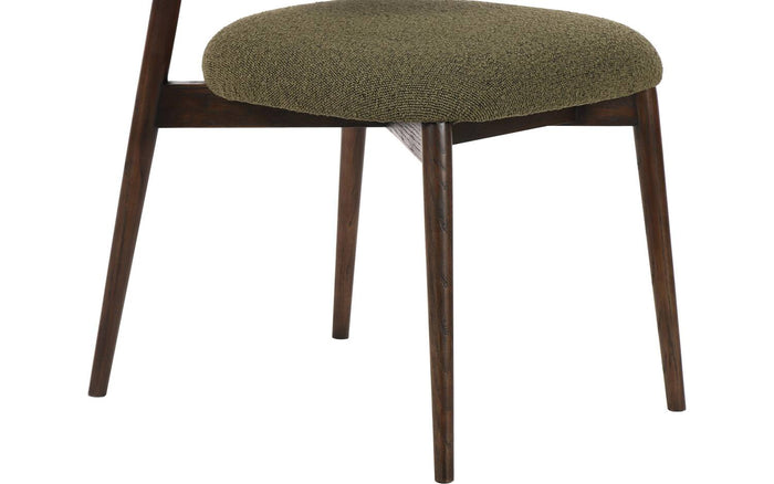 Goossens Eetkamerstoel Diede - Bouclé zonder armleuning