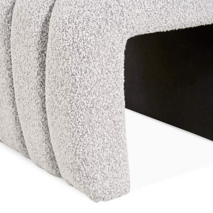 Giga Meubel - Poef Naturel Bouclé - 50x45x38cm - Gigi