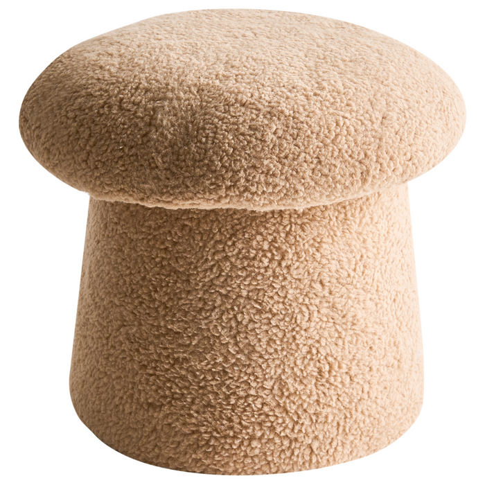 Beliani - EUFAULA - Poef - Beige - Bouclé