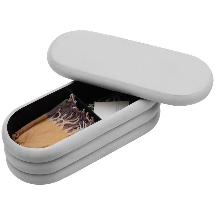 tectake® Gestoffeerde zitbank Altu met veel opbergruimte