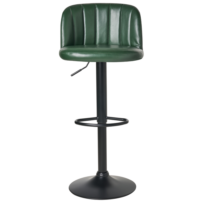 Beliani - VLORE - Barkruk set van 2 - Donkergroen - Kunstleer