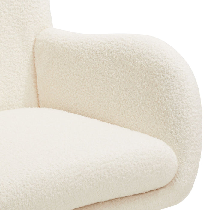 tectake® Schommelstoel Swing met stalen glijders en dikke bekleding