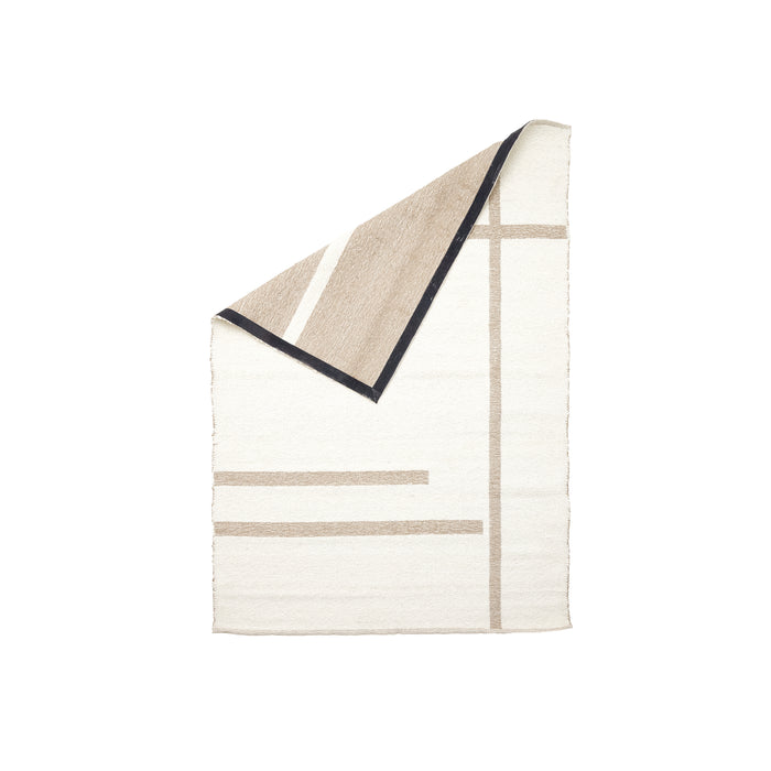 Light&living Vloerkleed 230x160 cm BUKIT wol crème+jute naturel