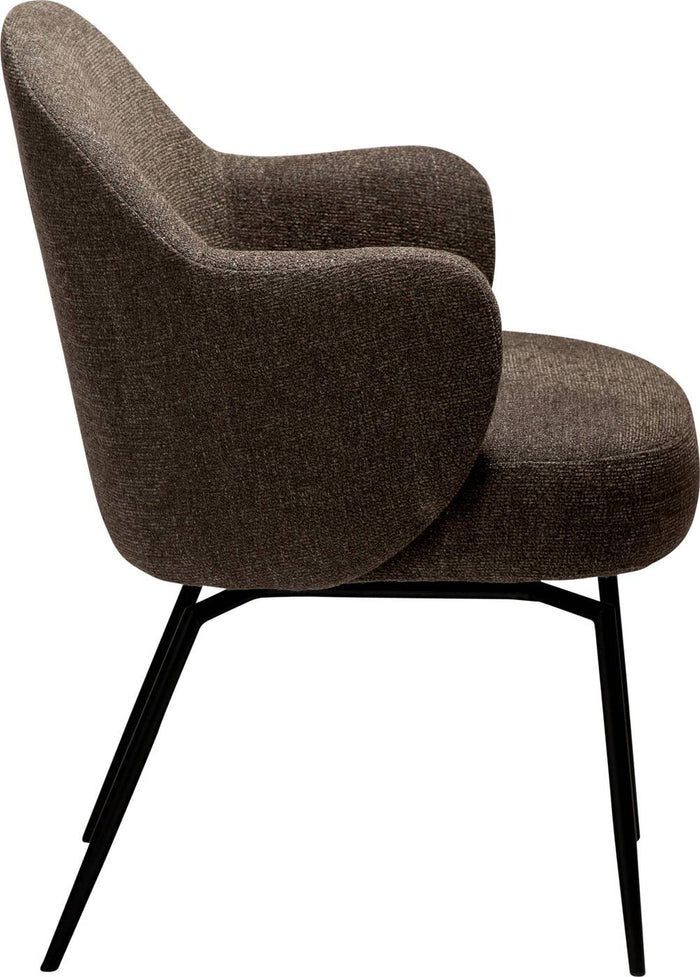 Dan-Form BAE Draaistoel Bruin Bouclé