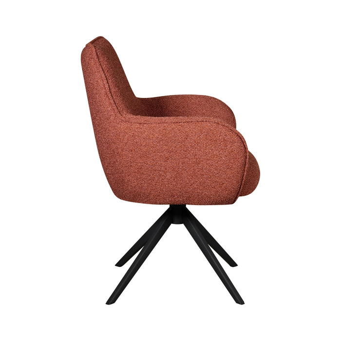 Eetkamerstoel Tumba - Rood|Terra - Textiel