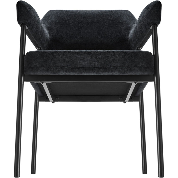 tectake® Eetkamerstoel Doé, gestoffeerd, stalen poten - Set van 6